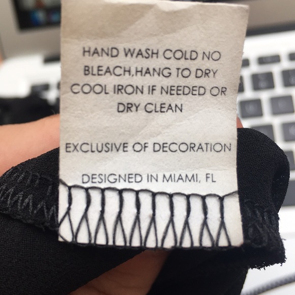 ATINA CRISTINA BLACK DRESS w slit underneath - Picture 5 of 6